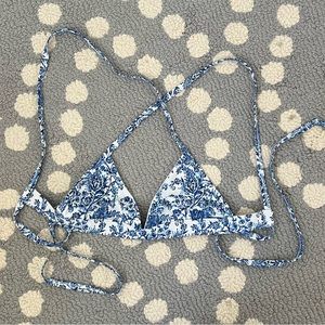 Cute triangle tie bikini top